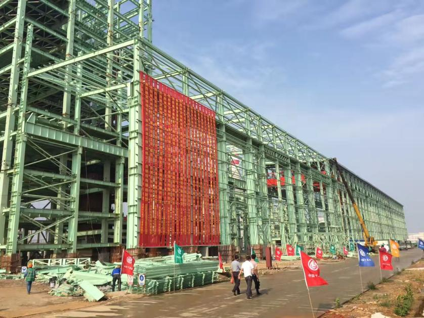 十五冶銅陵有色項目熔煉主廠(chǎng)房